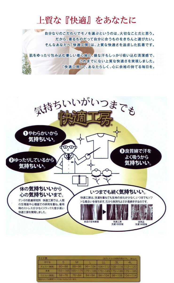 ブリーフ メンズ GUNZE 快適工房 スパンブリーフ KH5032 単品 グンゼ 紳士下着 綿100%アンダーウェア gunze(01644)