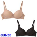 ノンワイヤーブラジャー レディース GUNZE 軽ブラ EB6215H グンゼ 女性下着 モールドカップブラ gunze (03229)