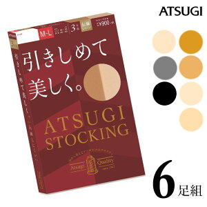 ストッキング レディース ATSUGI STOCKING 引きしめて美しく FP9013P 6足組 送料無料 アツギ 伝線しにくい まとめ買い パンスト 撥水加工 uv加工 静電気防止 丈夫（03688）