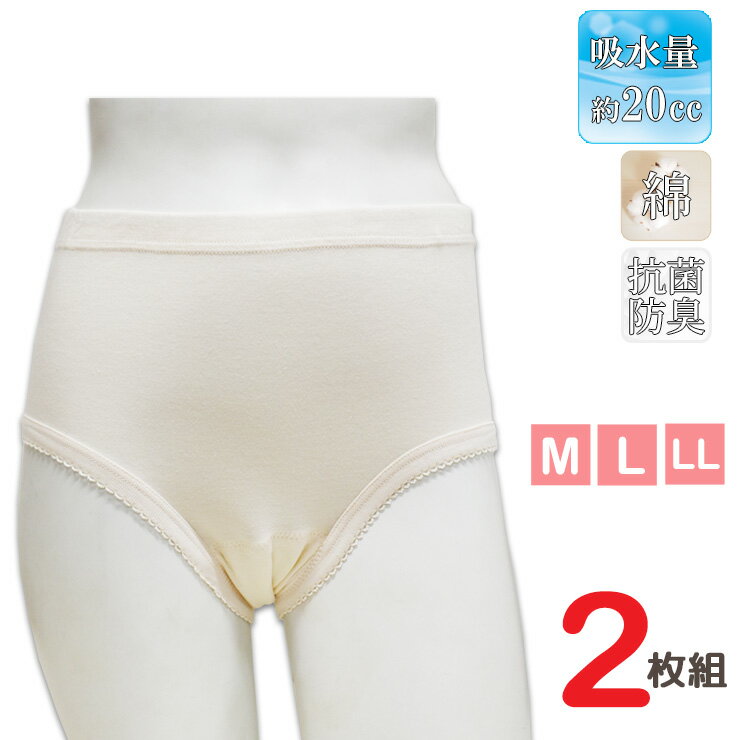 山口 失禁パンツ レディース 愛情倶楽部 軽失禁 吸水パンツ ショーツ DWK28 DT0282枚組 ショーツ パン..