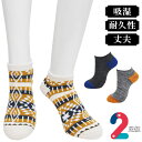 スニーカーソックス メンズ Life アンクル丈 OD2P-03 おまかせ2足組 送料無料 靴下紳士 靴下 メンズ くるぶし丈 スニーカー 吸湿 ドライ 足ムレ...