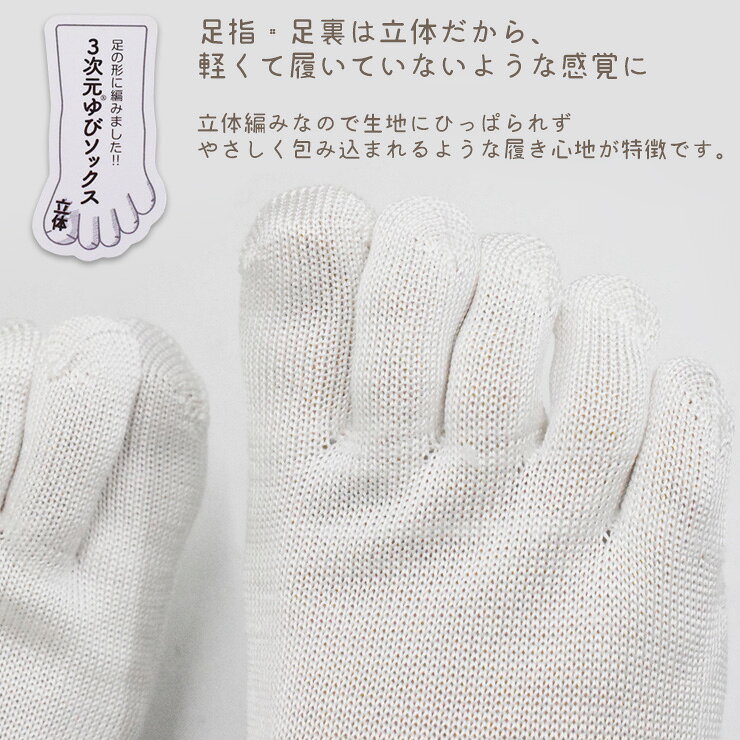 男女兼用 5本指靴下 ラサンテ 3次元 おやす...の紹介画像3