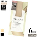 ストッキング ひざ下 ATSUGI THE LEG BAR 着圧ダイヤ柄 ひざ下丈 FS50307 6足組 送料無料 アツギ ショートストッキング 足首着圧 引き締め atsugi ハイソックス ベージュ ブラック 22cm 23cm 24cm 25cm レッグバー 6足 まとめ買い(05637)