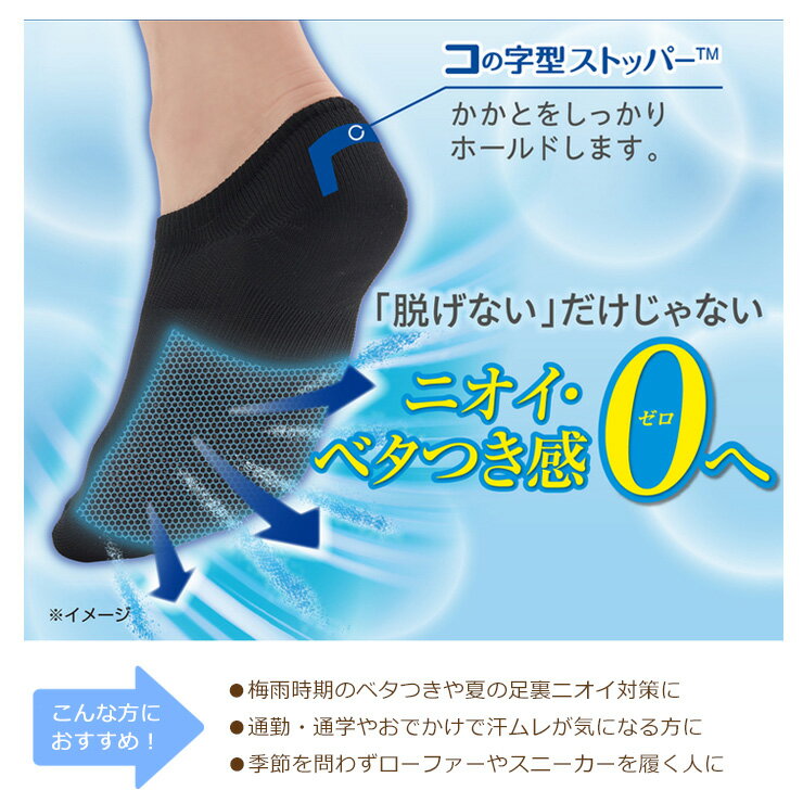 靴下 メンズ 夏 ソックス ココピタ さらっと...の紹介画像2
