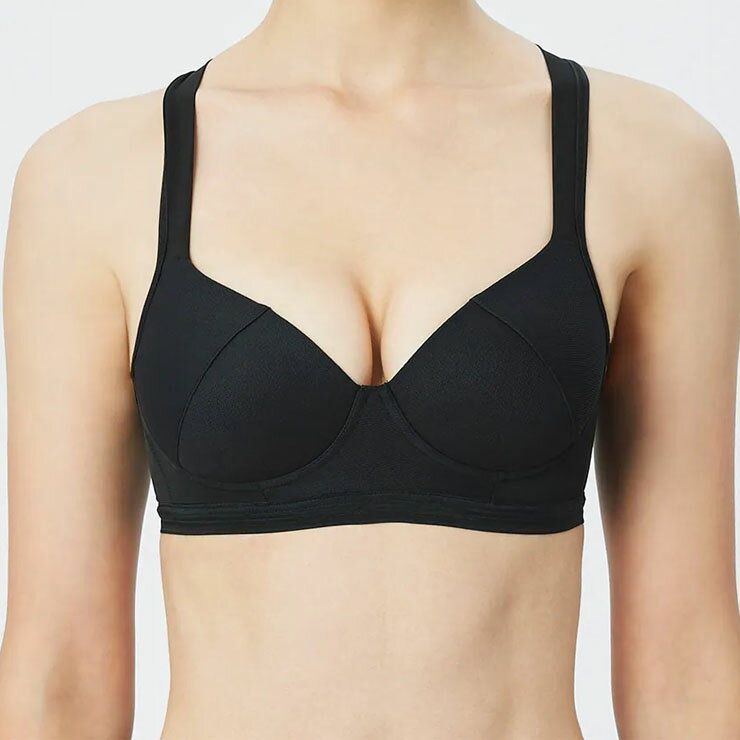 スポーツ ブラジャー GUNZE RIZAP ノンワイヤー ブラジャー RZ1055 単品 ライザップ グンゼ スポブラ ランニング フィットネス 運動 ヨガ グンゼ インナー レディース gunze (05793)のサムネイル