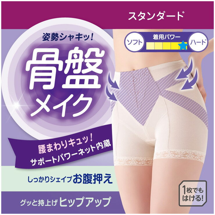 ガードル ショーツ アツギ ヒップメイク 骨盤サポート 63514AS スタンダード丈 お腹押え パワーネット 一枚履き可能 補正下着 レディース(06133) collection2-10008903 インナー専門店コレクションストア サンプル画像2