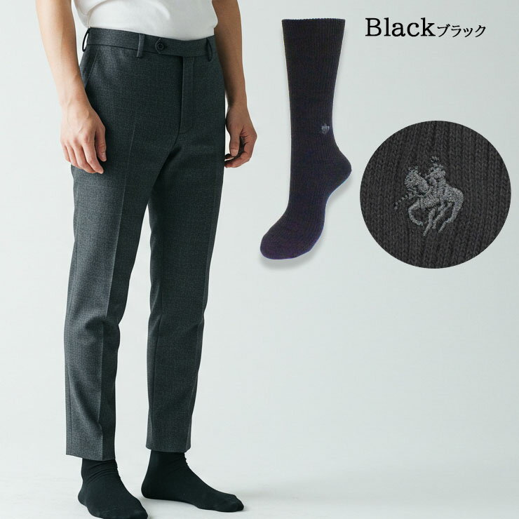 【2点以上お買い上げで送料無料】 靴下 メンズ ブランド POLO ポロ クルー丈ソック...