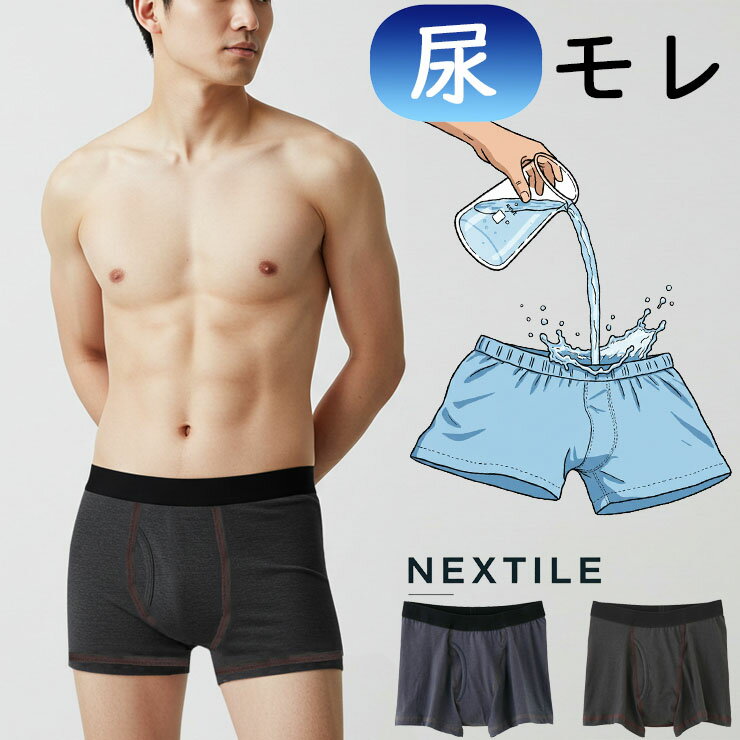 ボクサーブリーフ グンゼ NE1081 ちょいモレ対策 単品 尿漏れパンツ 残尿 男性用 尿もれ 男 失禁パンツ..