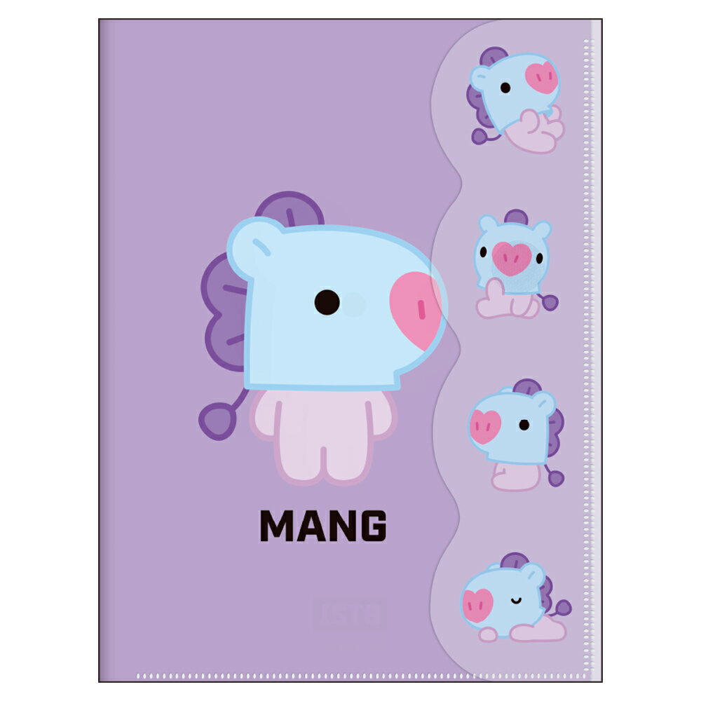 Set, Accessories - 【新品/公式】 BT21ダイカットカバー付2ポケットファイル/MANG 公式グッズ 公式ライセンス colleize コレイズ アニメ キャラクター グッズ