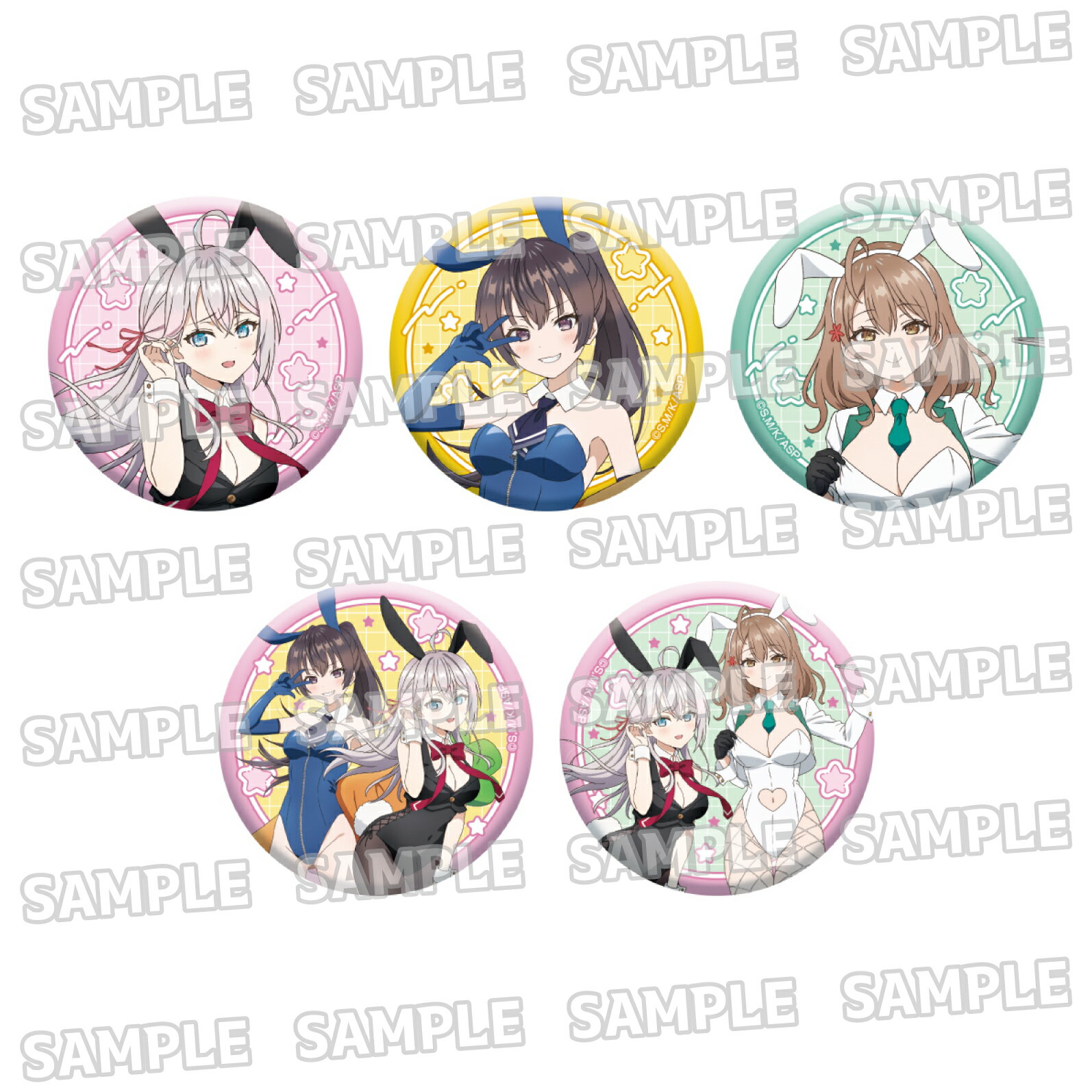 Other - 【新品/公式】 時々ボソッとロシア語でデレる隣のアーリャさん_描き下ろし缶バッジコレクション【バニーver.】【コンプリートBOX／5パック入り】 公式グッズ 公式ライセンス colleize コレイズ アニメ キャラクター グッズ