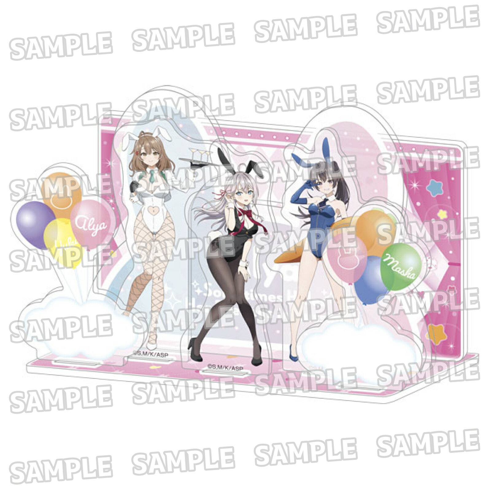 【新品/公式】 時々ボソッとロシア語でデレる隣のアーリャさん_描き下ろしアクリルジオラマ【バニーver.】 公式グッズ 公式ライセンス colleize コレイズ アニメ キャラクター グッズ