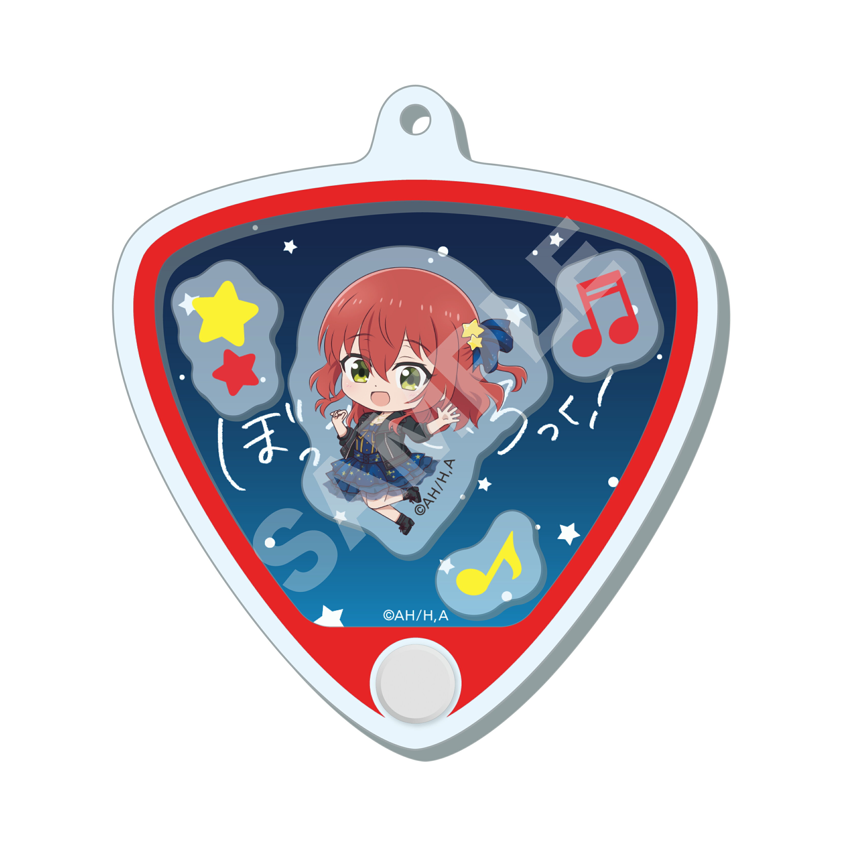 ■アイテム説明中身の入れ替えができるので、オリジナルのカスタマイズを楽しめます！付属品 ボールチェーン■サイズ 約65×65mm内■素材 アクリル、PE、鉄、真鍮■関連カテゴリー STRAP■作品名 ぼっち・ざ・ろっく！