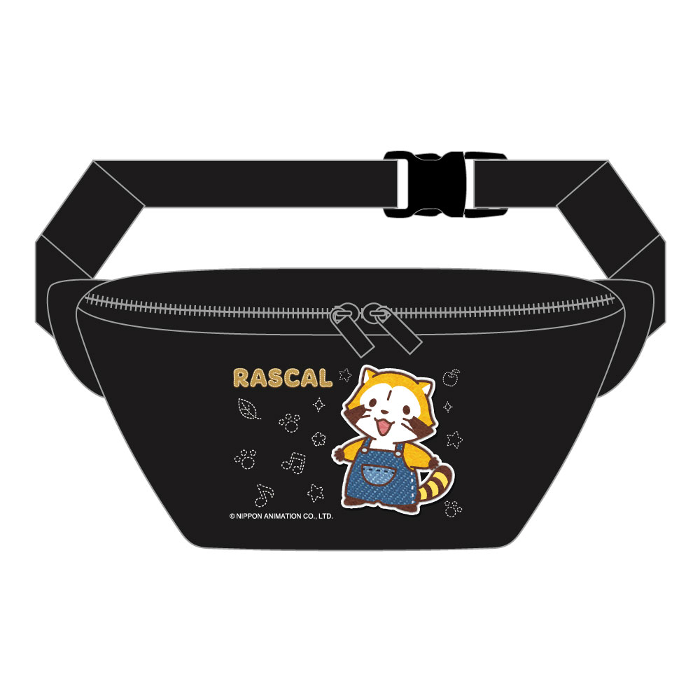 【新品/公式】 ラスカル_ボディバッグ デニムラスカル 公式グッズ 公式ライセンス colleize コレイズ アニメ キャラクター グッズ