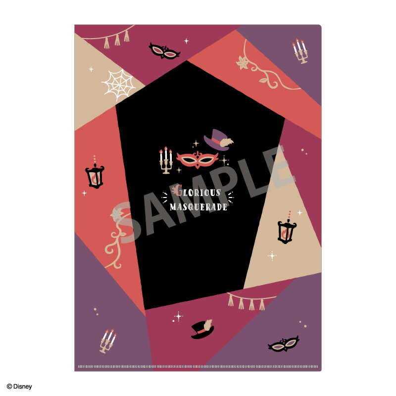 【新品/公式】 ディズニー ツイステッドワンダーランド_A4シングルクリアファイル/グロリアス・マスカレード 公式グッズ 公式ライセンス colleize コレイズ アニメ キャラクター グッズ