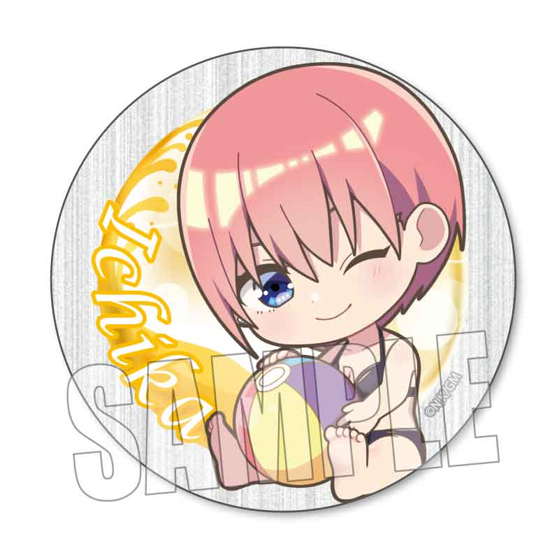 【新品/公式】 ぎゅぎゅっと缶バッジ 映画 五等分の花嫁/中野 一花(水着) 公式グッズ 公式ライセンス colleize コレイズ アニメ キャラクター グッズ