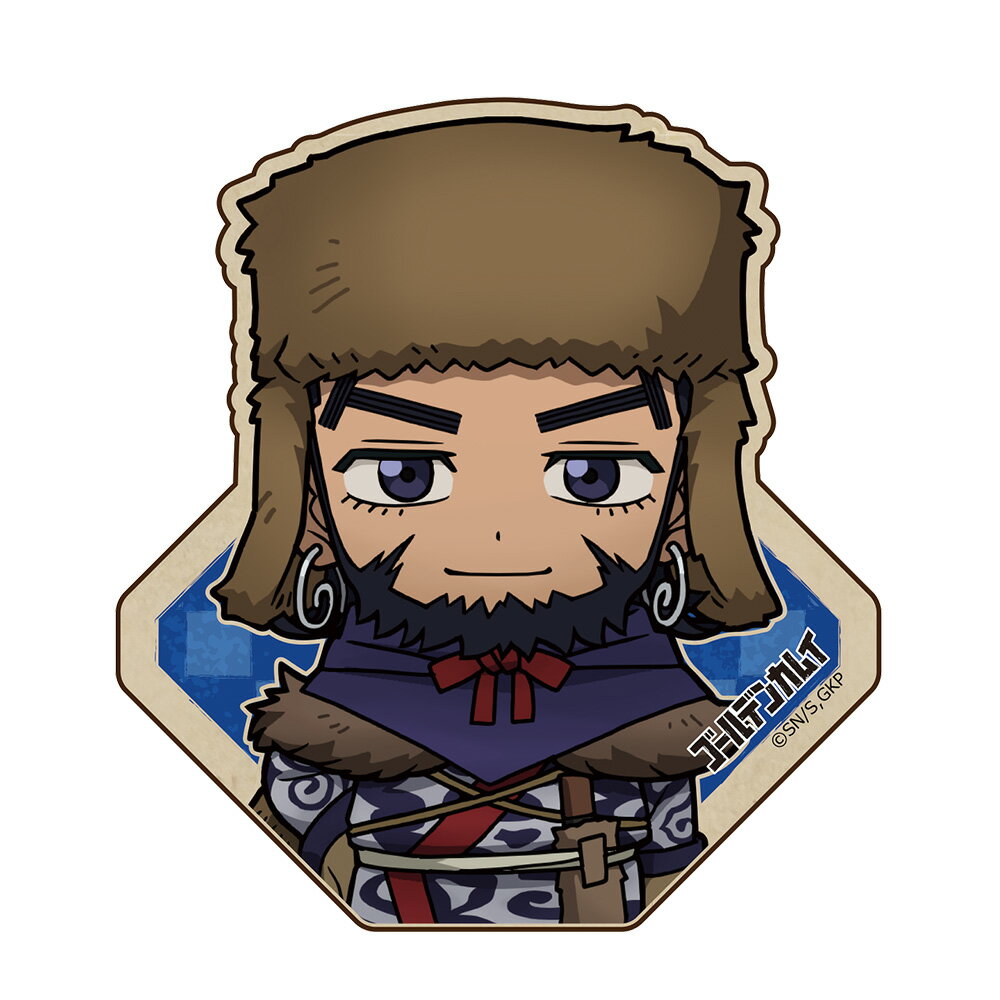 【新品/公式】 ゴールデンカムイ_ウッドクリップ(安全ピン付) キロランケ 樺太編 公式グッズ 公式ライセンス colleize コレイズ アニメ キャラクター グッズ