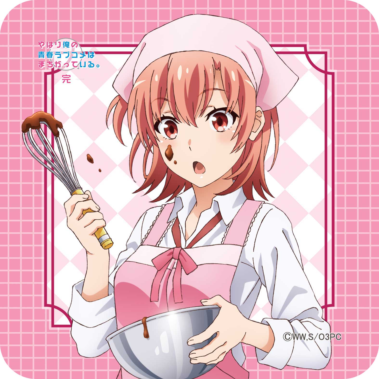 【新品/公式】 やはり俺の青春ラブコメはまちがっている。完_【描き下ろし】ハンドタオル結衣（エプロン） 公式グッズ 公式ライセンス colleize コレイズ アニメ キャラクター グッズ