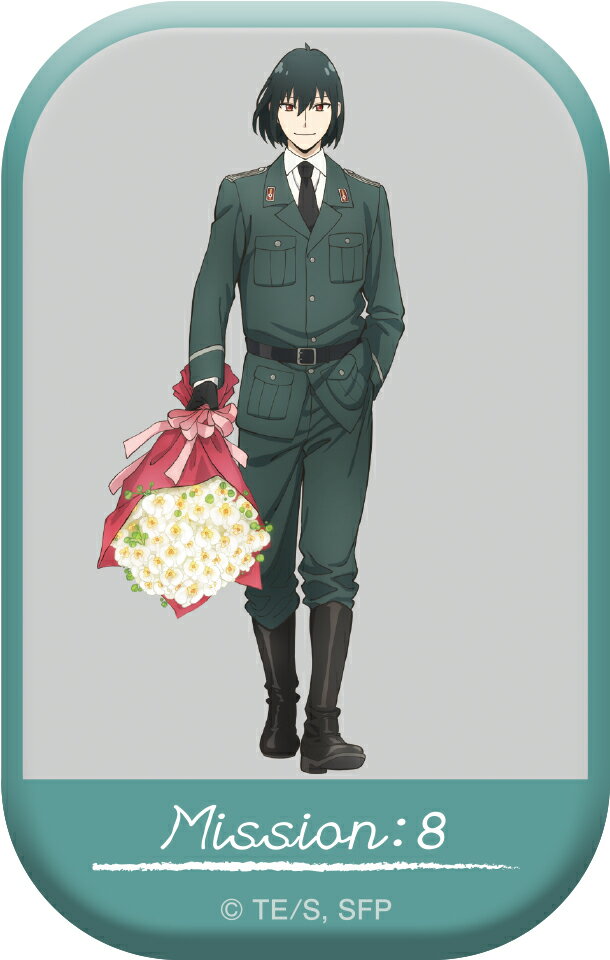【新品/公式】 SPY×FAMILY_スクエア缶バッジ/MISSION:8 「対秘密警察偽装作戦」 公式グッズ 公式ライセンス colleize コレイズ アニメ キャラクター グッズ