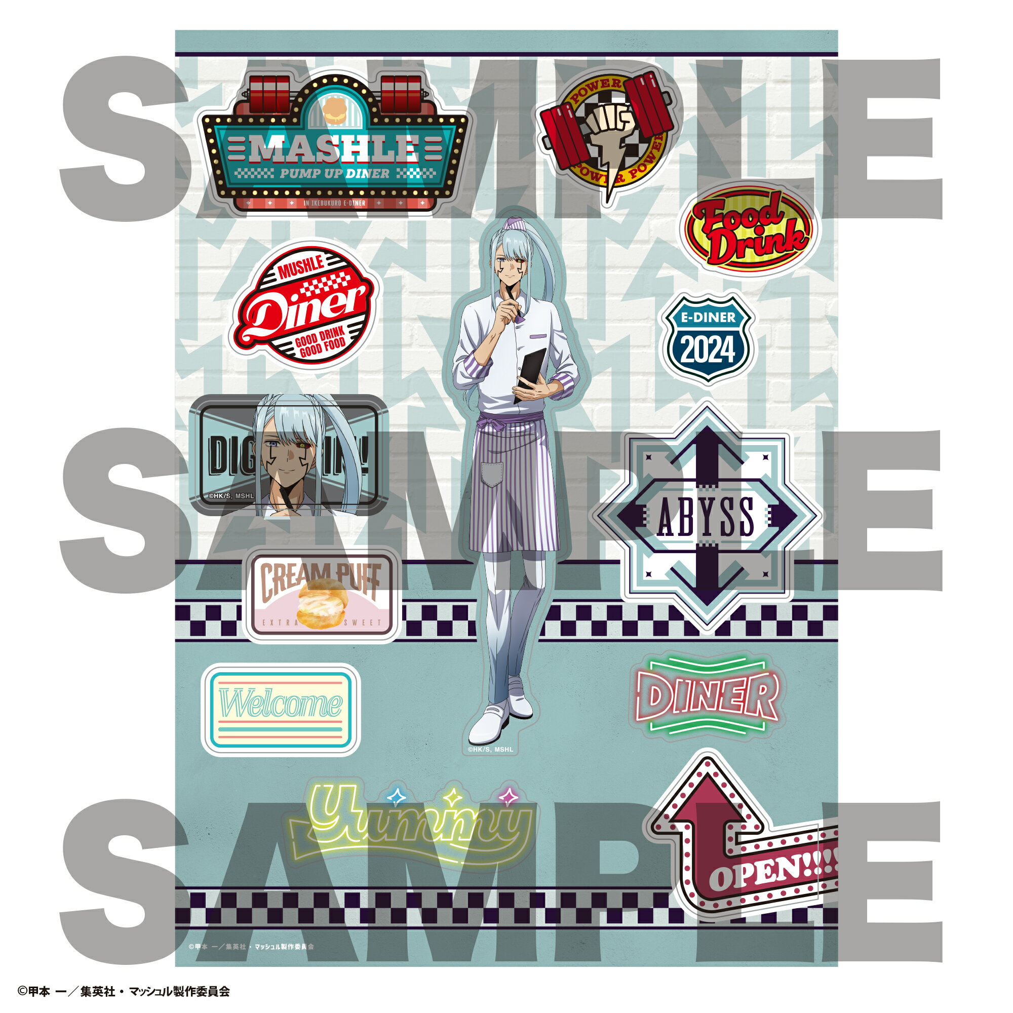 【新品/公式】 マッシュル-MASHLE-_ダイカットステッカー　アビス・レイザー 公式グッズ 公式ライセンス colleize コレイズ アニメ キャラクター グッズ