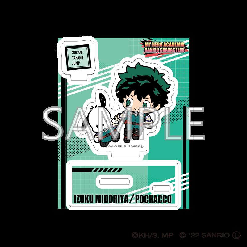 【新品/公式】 僕のヒーローアカデミア×サンリオ_アクリルスタンドB (緑谷・ポチャッコ) 公式グッズ 公式ライセンス colleize コレイズ アニメ キャラクター グッズ