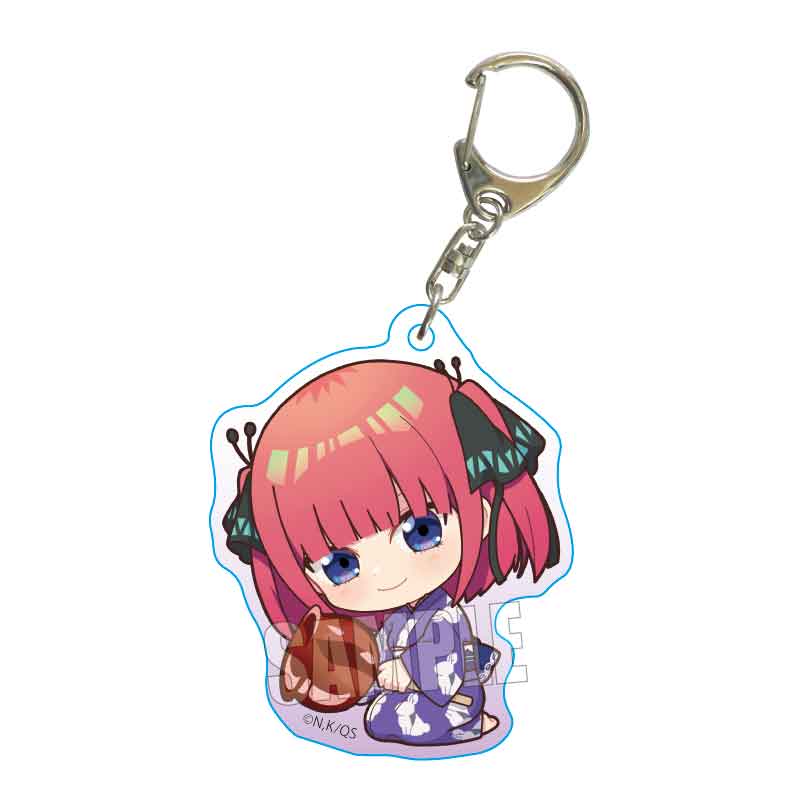 【新品/公式】 五等分の花嫁∽_ ぎゅぎゅっとアクリルキーホルダー/中野 二乃 公式グッズ 公式ライセンス colleize コレイズ アニメ キャラクター グッズ