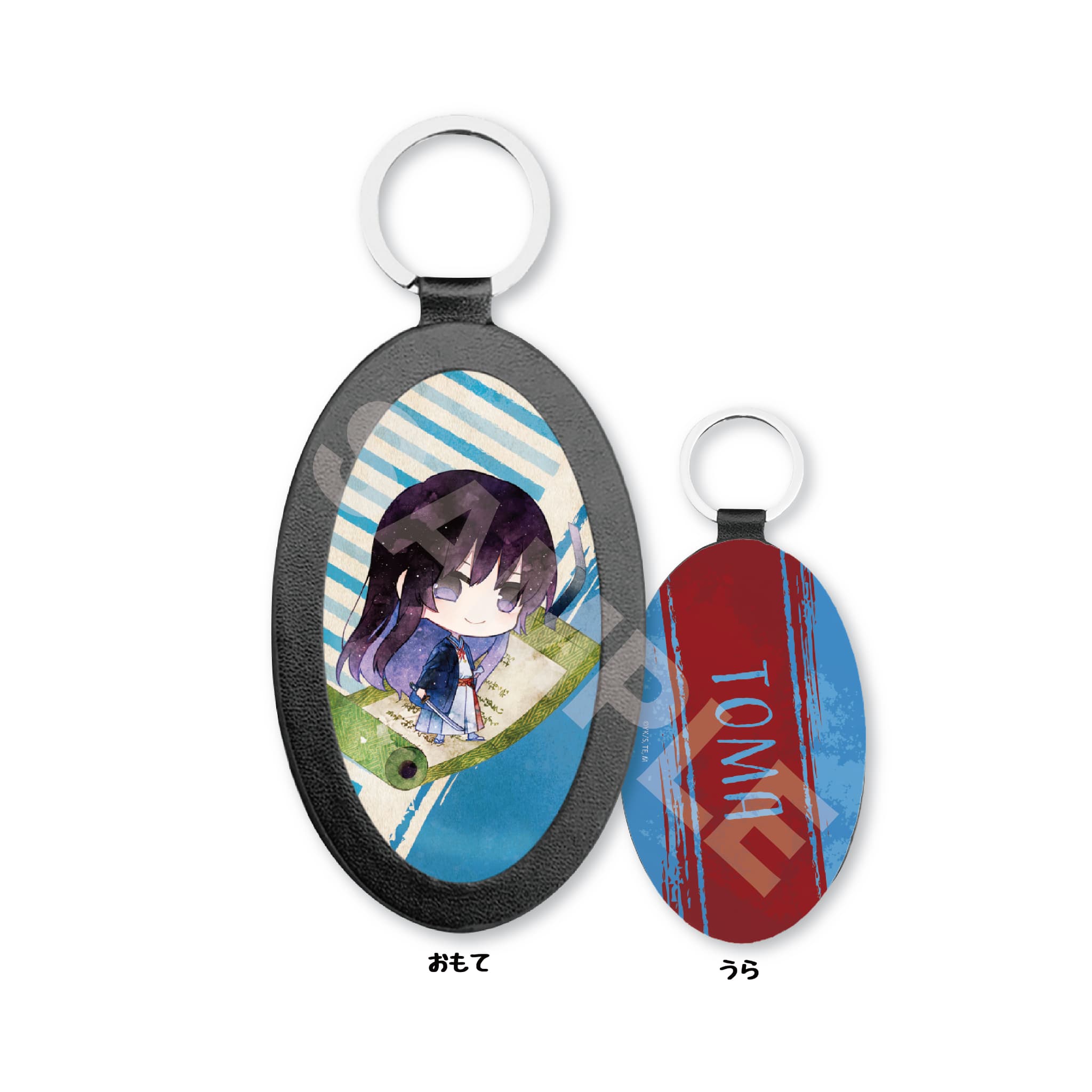 【新品/公式】 地獄楽_レザーキーホルダー /15 山田浅ェ門 桐馬(ミニキャラ) 公式グッズ 公式ライセンス colleize コレイズ アニメ キャラクター グッズ