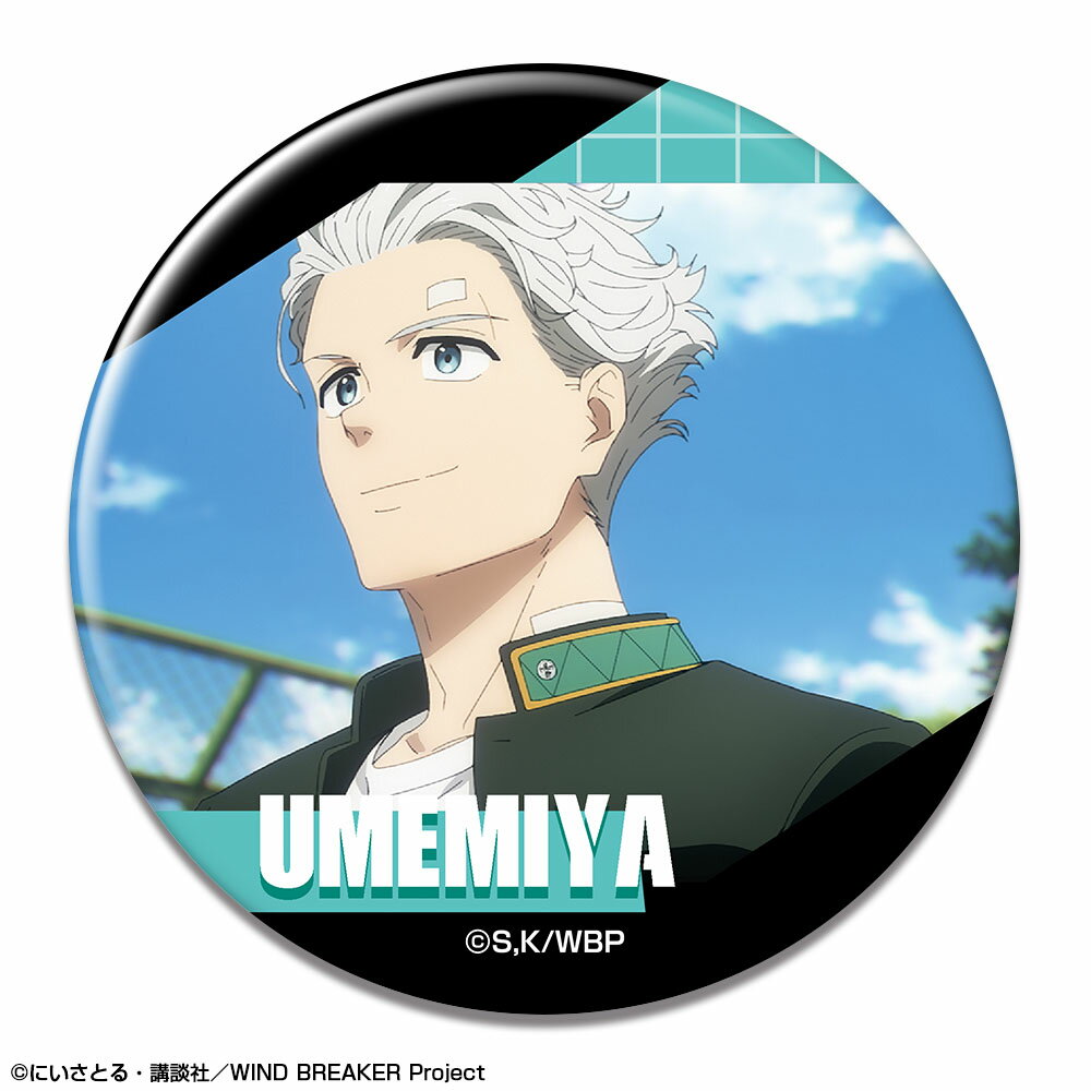 【新品/公式】 WIND BREAKER_缶バッジ デザイン22(梅宮一/F) 公式グッズ 公式ライセンス colleize コレイズ アニメ キャラクター グッズ