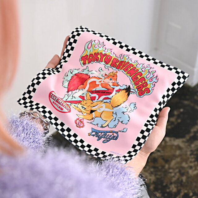 【新品/公式】 東京リベンジャーズ_Ms LUTRAコラボ ハンドタオル（武道と千冬） 公式グッズ 公式ライセンス colleize コレイズ アニメ キャラクター グッズ