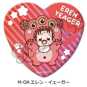 【新品/公式】 進撃の巨人 The Final Season_第11弾 ハート型缶バッジ M-OA エレン 公式グッズ 公式ライセンス colleize コレイズ アニメ キャラクター グッズ