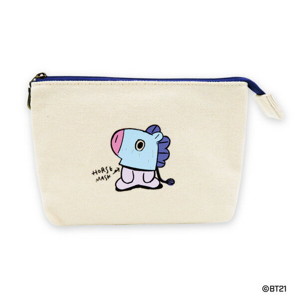 【新品/公式】 3ポケットキャンバスポーチ MANG BT21 公式グッズ 公式ライセンス colleize コレイズ アニメ キャラクター グッズ