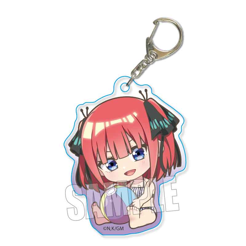 【新品/公式】 ぎゅぎゅっとアクリルキーホルダー 映画 五等分の花嫁/中野 二乃(水着) 公式グッズ 公式ライセンス colleize コレイズ アニメ キャラクター グッズ