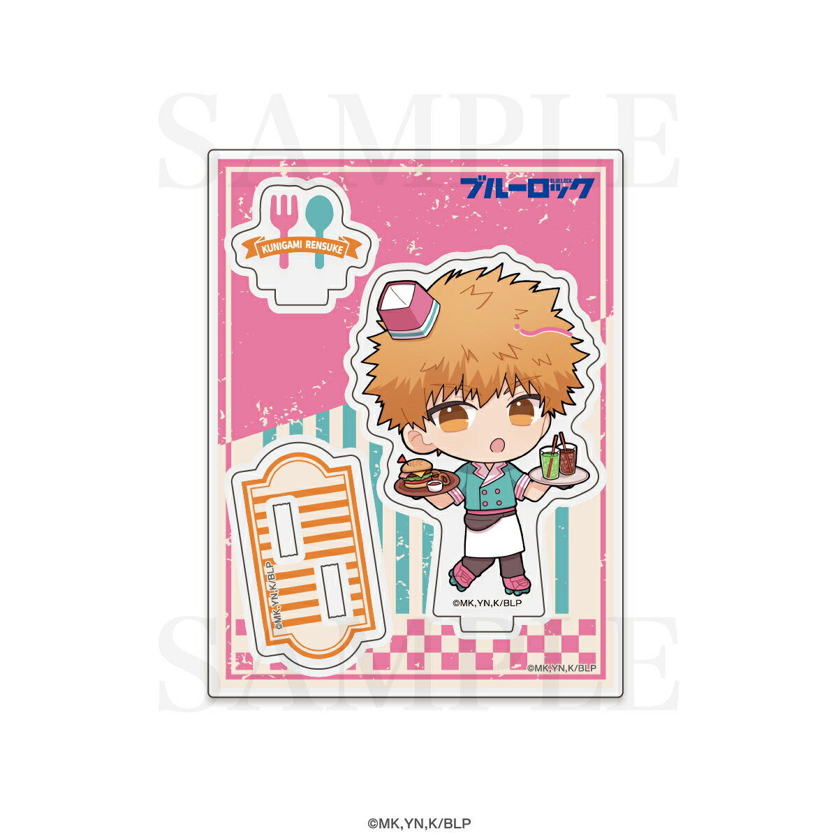 【新品/公式】 ブルーロック_BLUE LOCK DINERミニキャラアクリルスタンド / 國神錬介 公式グッズ 公式ライセンス colleize コレイズ アニメ キャラクター グッズ