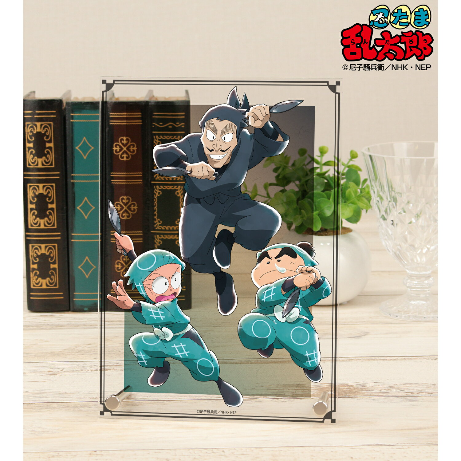 【新品/公式】 忍たま乱太郎_描き下ろしイラスト 集合A みんなで鍛練の段ver. A5アクリルパネル 公式グッズ 公式ライセンス colleize コレイズ アニメ キャラクター グッズ