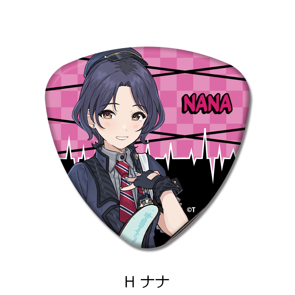 【新品/公式】 ガールズバンドクライ_ピック型缶バッジ H ナナ 公式グッズ 公式ライセンス colleize コレイズ アニメ キャラクター グッズ