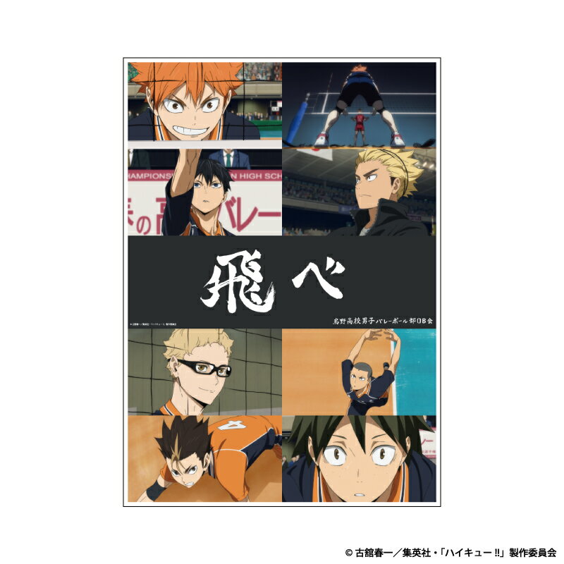 【新品/公式】 ハイキュー!!_クリアポスター(烏野高校) 公式グッズ 公式ライセンス colleize コレイズ アニメ キャラクター グッズ
