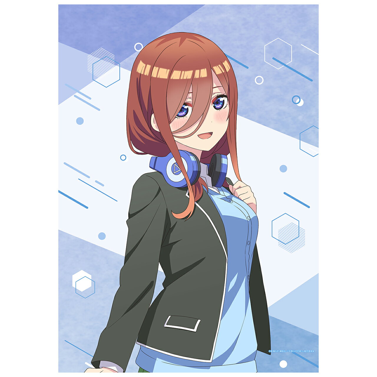 【新品/公式】 五等分の花嫁∽_【描き下ろし】B2タペストリー 三玖(階段見返りVer.) 公式グッズ 公式ライセンス colleize コレイズ アニメ キャラクター グッズ