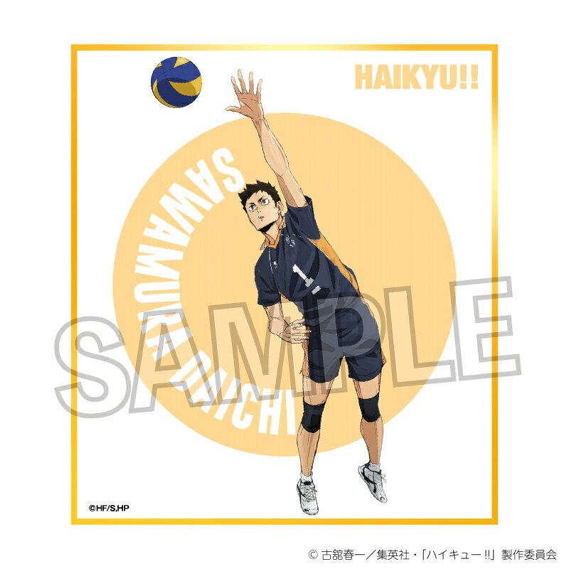 【新品/公式】 ハイキュー!!_ギラギラ色紙 澤村大地 公式グッズ 公式ライセンス colleize コレイズ アニメ キャラクター グッズ