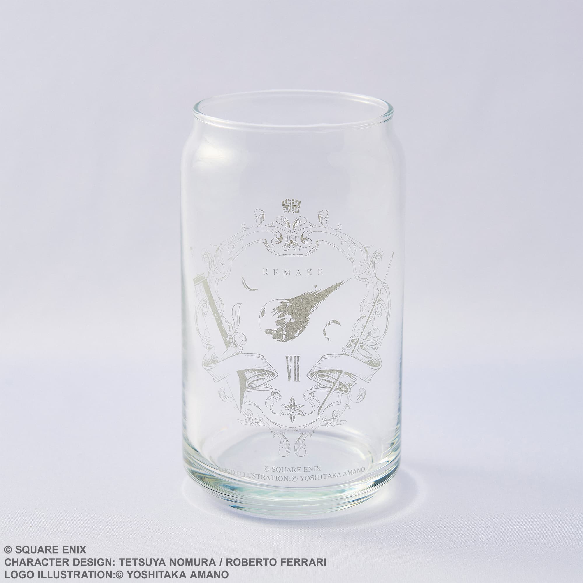 【新品/公式】 ファイナルファンタジーVII リメイク_缶型グラス エンブレム 公式グッズ 公式ライセンス colleize コレイズ アニメ キャラクター グッズ