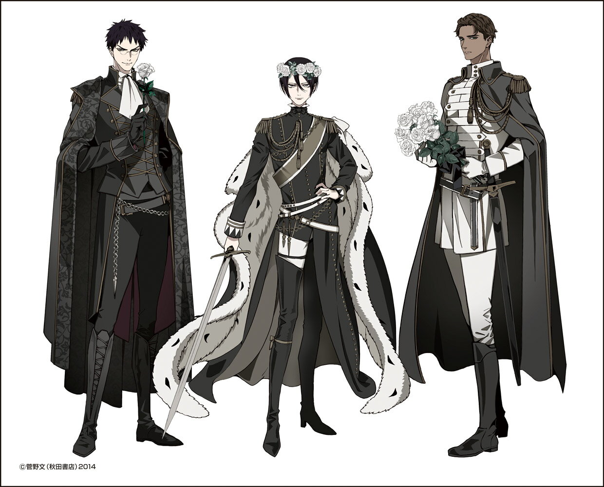 【新品/公式】 薔薇王の葬列_描き下ろしキャンバスアート【記念展ver.】 公式グッズ 公式ライセンス colleize コレイズ アニメ キャラクター グッズ