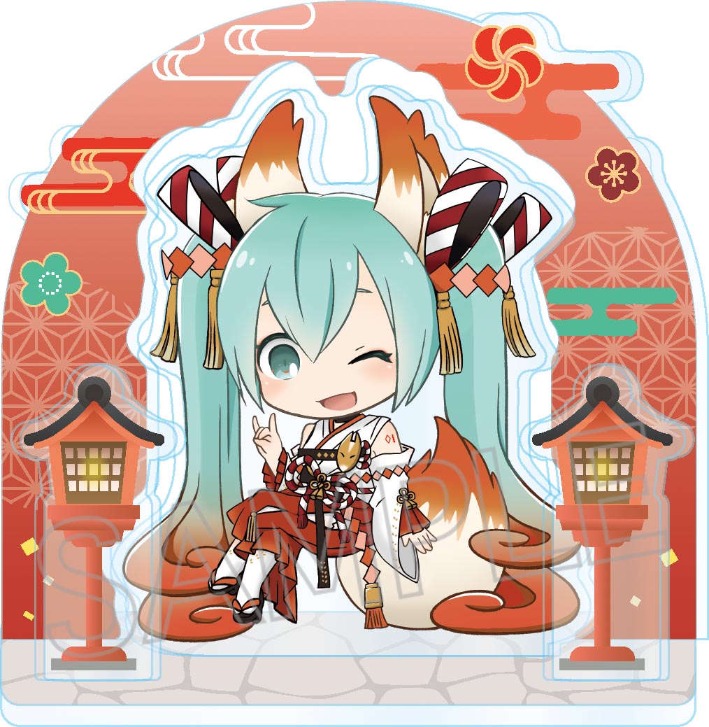 Other - 【新品/公式】 初音ミク_百鬼夜行 ジオラマアクリルスタンド 妖狐(梅) 公式グッズ 公式ライセンス colleize コレイズ アニメ キャラクター グッズ
