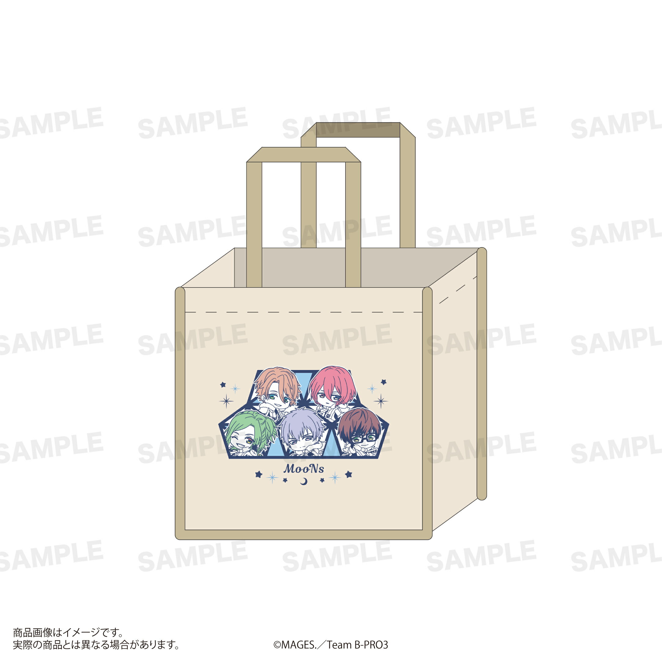 乐天商城 - 【新品/公式】 B-PROJECT ?熱烈＊ラブコール?_ミニトートバッグ（きゃらほっぴん！）MooNs 公式グッズ 公式ライセンス colleize コレイズ アニメ キャラクター グッズ