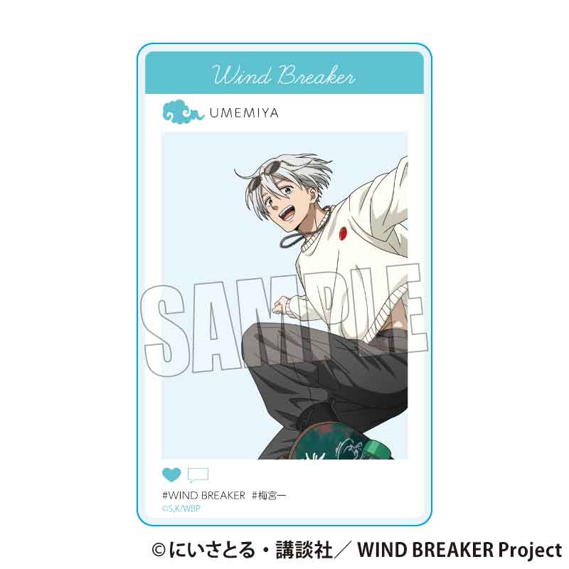 [신품/공식] WIND BREAKER_아크릴 카드 우메노미야 이치 스케이터 ver. 공식 상품 공식 라이센스 colleize 콜레이즈 애니메이션 캐릭터 상품