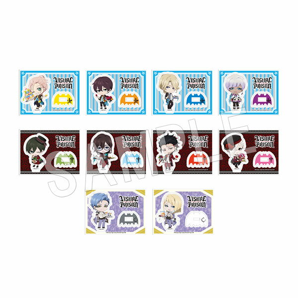 【新品/公式】 ヴィジュアルプリズン_トレーディングアクリルスタンド スイーツパーティーミニキャラver. 1pcs 公式グッズ 公式ライセンス colleize コレイズ アニメ キャラクター グッズ