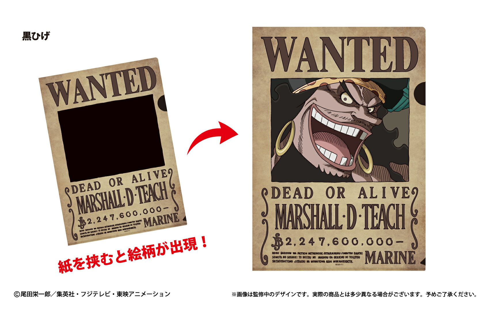 Other - 【新品/公式】 ONE PIECE_手配書トリックファイル Vol.2 黒ひげ 公式グッズ 公式ライセンス colleize コレイズ アニメ キャラクター グッズ