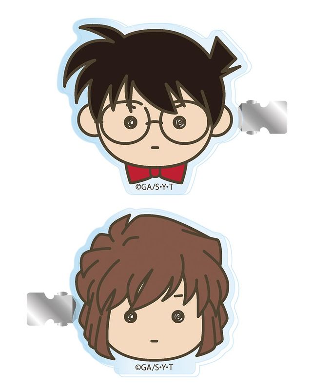 【新品/公式】名探偵コナン_前髪クリップ -フェイス- 江戸川コナン&灰原哀 公式グッズ colleize コレイズ アニメ キャラクター グッズ