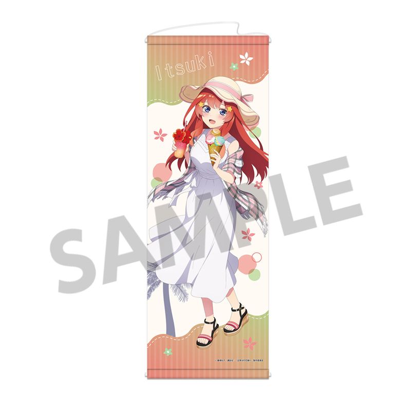 Rakuten - 【新品/公式】五等分の花嫁∽_描き下ろしスリムタペストリー 中野五月 バカンス ver. 公式グッズ colleize コレイズ アニメ キャラクター グッズ