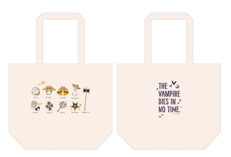 【新品/公式】吸血鬼すぐ死ぬ2_BIGトートバッグ【人魚姫ver.】 公式グッズ colleize コレイズ アニメ キャラクター グッズ