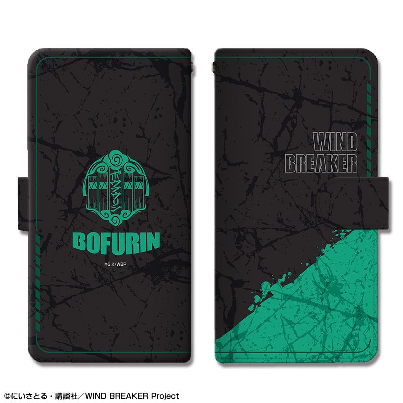 【新品/公式】WIND BREAKER_XMサイズ_ブックスタイルスマホケース （モチーフ） 公式グッズ colleize ..
