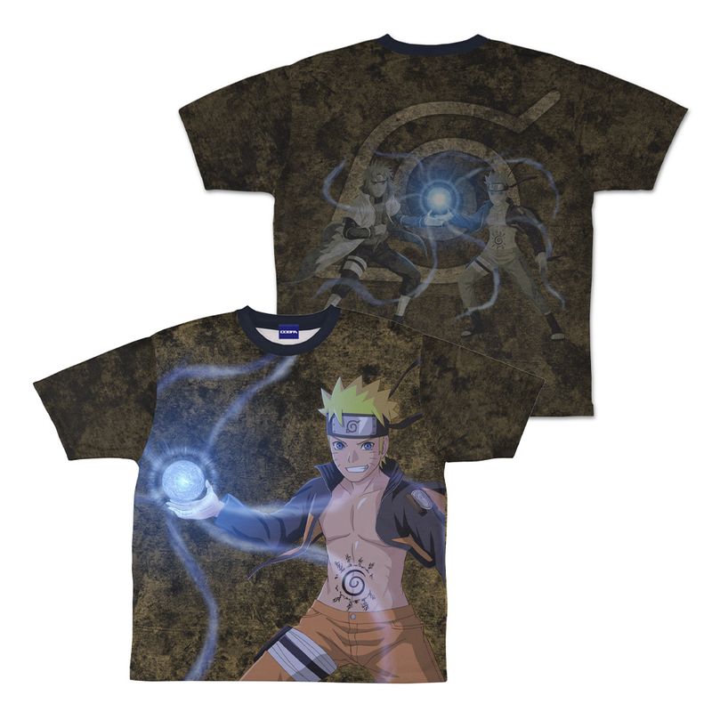 [신품/공식]NARUTO-나루토- 질풍전_L사이즈_신작 우즈마키 나루토 양면 풀 그래픽 T셔츠/ 공식 상품 colleize 코레이즈 애니메이션 캐릭터 상품