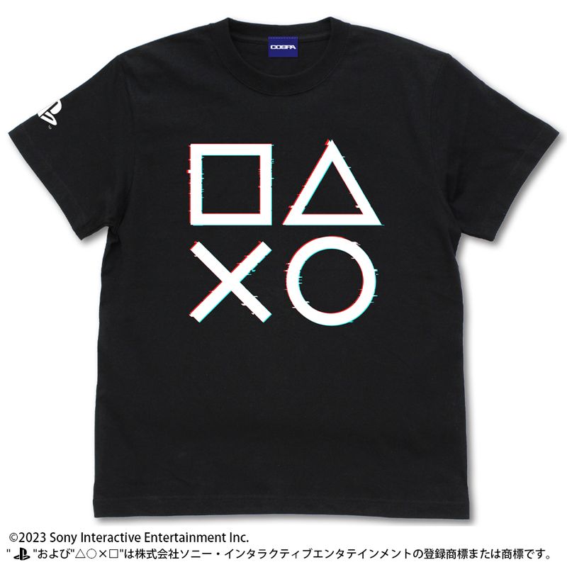 Rakuten - 【新品/公式】PlayStation（プレイステーション）_Lサイズ_Tシャツ for PlayStation Shapes Logo Glich ver./BLACK- 公式グッズ colleize コレイズ アニメ キャラクター グッズ